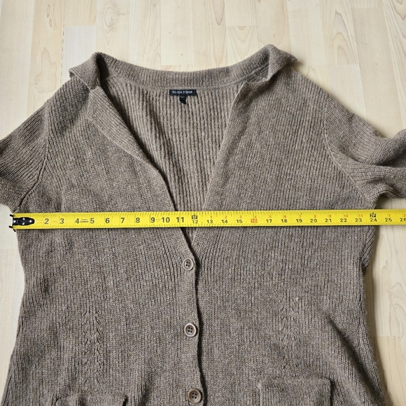 Eileen Fisher 100% Baby Alpaca Button Front Cardigan Size XL - Picture 9 of 12
